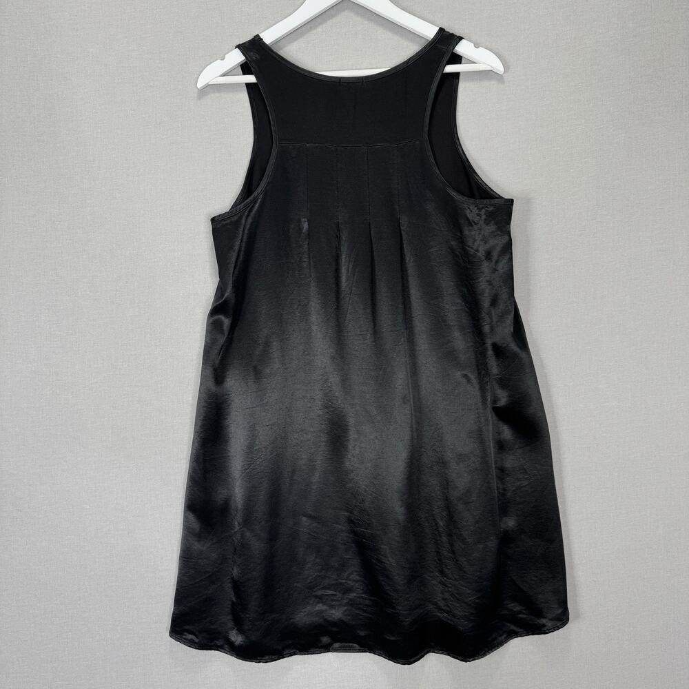 PJ Harlow Jessica Nightgown Womens Small Black Silk Slip Dress Luxury Lounge USA - Picture 4 of 11